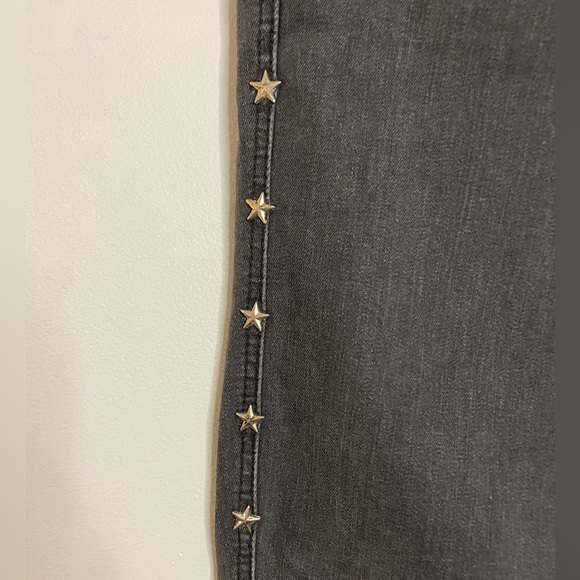 PS PARKER SMITH Skinny Jeans Raw Hem Star Studded Size 29 - Picture 5 of 6